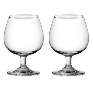 오션글라스 투명 클래식 브랜디잔, 340ml, 2개