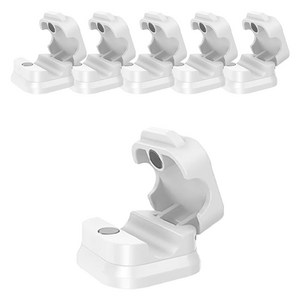 호후 마그네틱 닌텐도 1 2 충전 케이블 홀더, 화이트, 6개