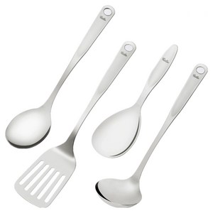 휘슬러 패션 키친툴 4종 세트, 국자 + 서빙스푼 + 뒤집개 + 주걱, 1세트