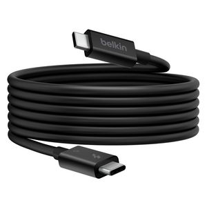 벨킨 C타입-C타입 Connect 썬더볼트 5 240W 80Gbps 초고속 케이블 INZ005qc1MBK, 1m, 블랙, 1개