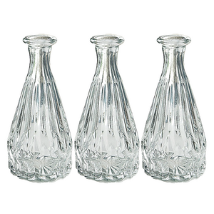 꼬까 크리스탈 화병 디퓨저 유리병, 50ml, 3개