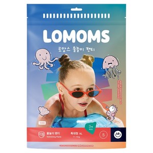 로맘스 물놀이 팬티기저귀 특대형(XL), 5단계, 3매