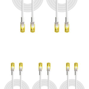 넥스트유 케스오 UTP CAT 6 기가 랜케이블, 3m, 5개, 화이트