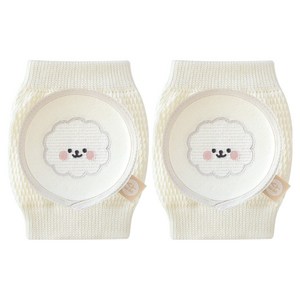 베이비앤아이 유아용 소프트 무릎 보호대 2p, 구름비숑, 1개