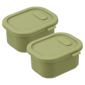디아르 돌체 플래티넘 실리콘 냉동 밀폐 이유식 보관 용기, 2개, 200ml