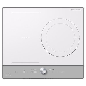 쿠첸 IH FLEX 대화구 올파워 인덕션 3구 그레이 CIR-EW33KD1B1 + 스탠드케이스 150mm 실버 프리스탠딩 CIR-EW33KD0B1 세트 방문설치