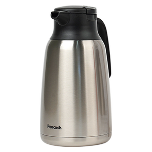 PEACOCK 보온보냉 주전자 대용량, 2L, 실버, 1개