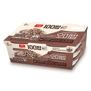 양반 100밥 오미밥, 130g, 6개