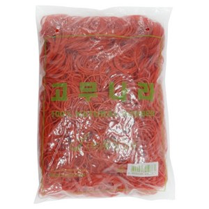 고무나라 1kg 고무밴드 70 x 1.5 mm, 빨강, 1개