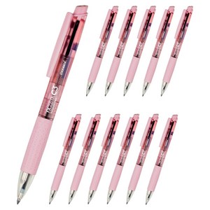 모나미 FX ZETA C3 볼펜 0.38mm, 베이비 핑크, 12개