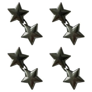 깨비다 허리조절 요술단추 20 x 20 mm 스타, 블랙, 4개