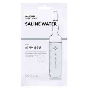 미샤 마스큐어 AC케어 솔루션 시트 마스크 살린워터, 1개, 1개입