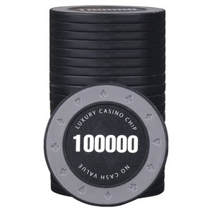 AAHM 16G 엣지 포커칩 100000, 블랙, 25개