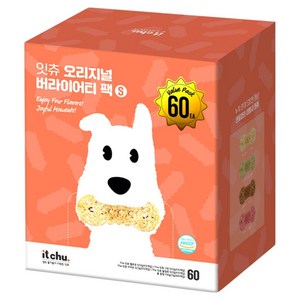 잇츄 강아지 오리지널 버라이어티 팩 덴탈껌 S 4종 x 15p, 옐로우 + 그린 + 브라운 + 꿀잠츄, 720g, 1개