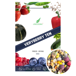 아마조나 앵무새 베리베리텐 동결건조 과일 간식 사료 다이스, 50g, 1개
