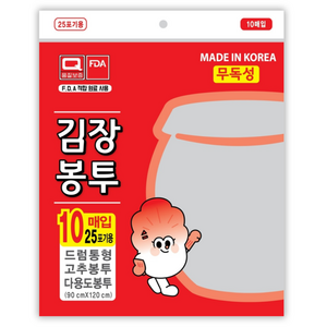 우진크린라이프 두꺼운 김장봉투 90 x 120 cm, 드럼통형, 10개입, 1개