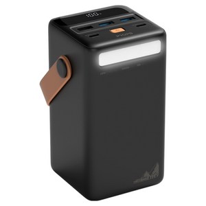 프롭스 65W PPS 초고속 충전 대용량 캠핑용 노트북 보조배터리 50000mAh C타입, 블랙, PFB108B50