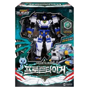 미니특공대 최강공룡 시즌7 프로즌타이거 로봇장난감, 화이트, 1개