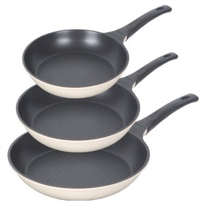 Elga 티타늄 주물 프라이팬 세트 3개, 혼합색상, 1세트, 프라이팬 20cm +  프라이팬 26cm + 프라이팬 28cm