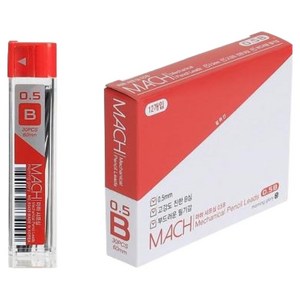 모닝글로리 1000 마하 샤프심 B, 0.5mm, 12개