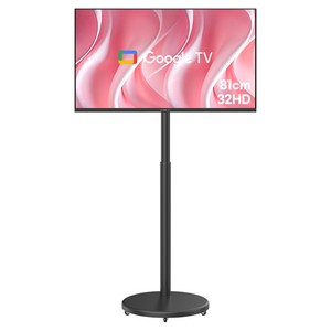 와이드뷰 블랙에디션 HD 유압식 V3 이동식 스마트TV + 높이조절 삼탠바이미 세트, 81cm(32인치), EKW32HA11(TV), EKWBYME78B(스탠드), 이동형 스탠드, 고객직접설치