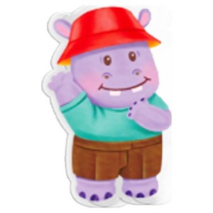 델리 버터베어 아크릴 집게 클립, 헬로히포, 1개