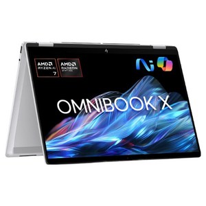 HP 2025 옴니북 X 플립 14 OLED 라이젠7 AI 350 크라켄포인트, Glacier silver, 1TB, 32GB, WIN11 Home, 14-fk0020AU 골드박스 특가