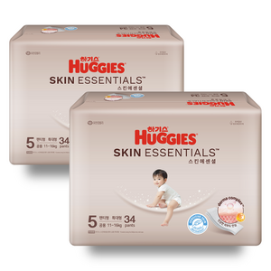 하기스 스킨에센셜 팬티형 기저귀, 5단계, 68매