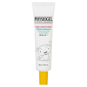 피지오겔 레드수딩 AI 시카밸런스 포어 솔루션 썬스크린 흰둥이 SPF50+ PA++++, 1개, 30ml
