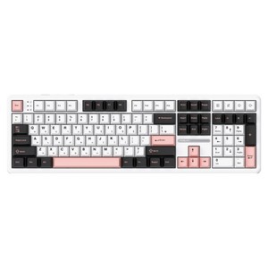 AULA 독거미 펀키스 LEOBOG V3 유무선 한글 기계식 키보드, 올리비아 화이트, F108, 황축