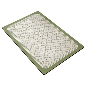 타미나요 주방 식기건조 커피머신 매트 3.5mm, 플라워 D, 1개, 1단