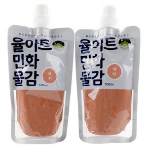 율아트 민화 물감 분채 대지, 100ml, 2개