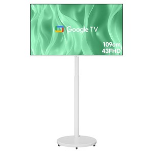 와이드뷰 FHD 스마트 TV + 유압식 높이조절 삼탠바이미 V3 세트, 109cm(43인치), GTWV430FHD11(TV), EKWBYME78W(스탠드), 이동형 스탠드, 고객직접설치