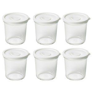 글라스락 렌지쿡 큰용량 햇밥용기 원형 690ml, 코코넛 밀크, 6개 골드박스 특가