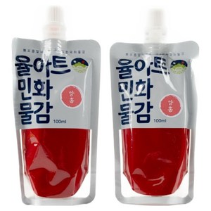 율아트 분채 민화 물감 양홍 2p, 100ml, 1색