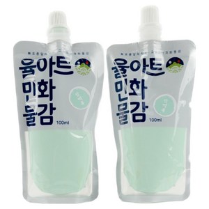 율아트 민화 물감 분채 한국화 담백록 150g, 100ml, 2개
