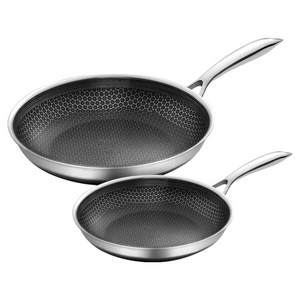 쿡셀 인덕션 세라믹 블랙에디션 프라이팬 세트 2개, 블랙, 프라이팬 20cm + 28cm, 1세트