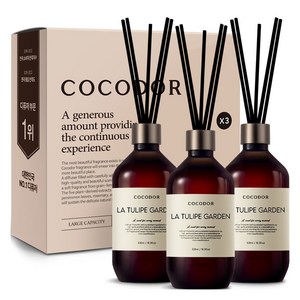 코코도르 그란데 디퓨저, 라튤립가든, 500ml, 3개