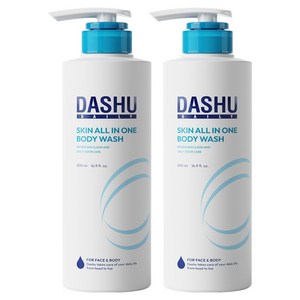 다슈 데일리 스킨 올인원 바디워시, 500ml, 2개