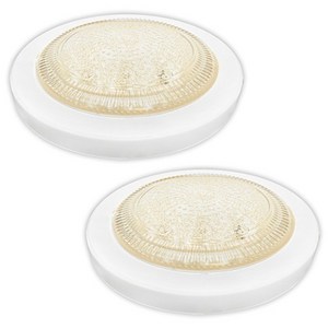 LED 원형 직부등 15W, 화이트 + 주백색, 2개