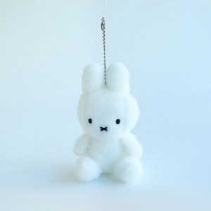 매니어리틀 미피 시팅 크리미 봉제인형 키링, 8cm, 화이트, 1개