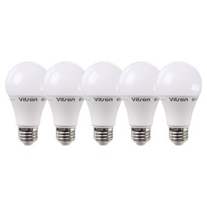 비츠온 LED 벌브 10W, 주광색, 5개