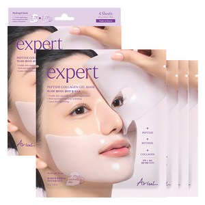 아리얼 엑스퍼트 펩타이드 콜라겐 레티놀 겔 마스크, 4개입, 1개