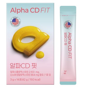 GC녹십자웰빙 알파CD 핏 14p, 1개, 42g