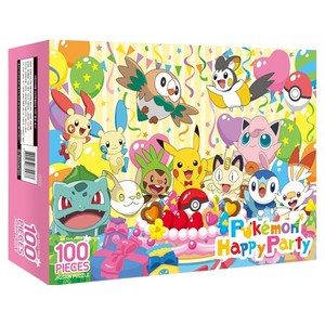 포켓몬스터 직소 퍼즐 100, 100피스, 혼합색상, 1개