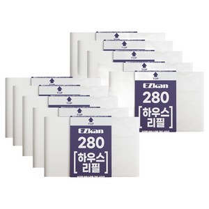 이지캔 하우스 리필 280 기저귀 쓰레기 봉투, 10개, 27L