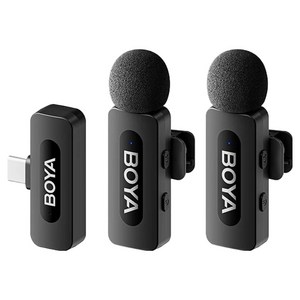 보야 BY V20 V2.0 무선마이크 C타입 수신기 + 송신기 2p 세트, 혼합색상