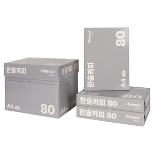 한솔제지 복사용지 미색 80g, A4, 2500개