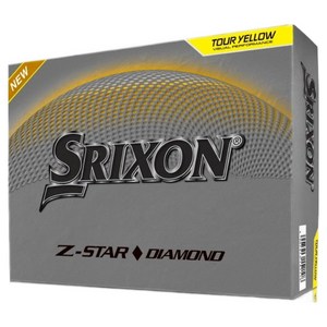 스릭슨 던롭 골프공 3피스 Z-STAR9 다이아몬드3, TOURYELLOW, 1개, 12개입
