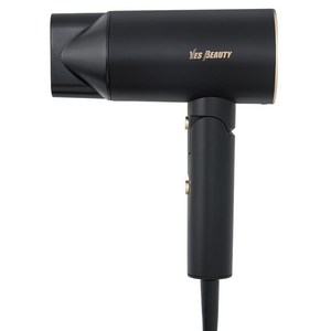 예스뷰티 초경량 슬림폴드 드라이기 YB-5338 2000W, 골드블랙